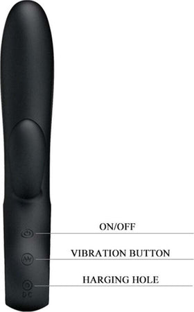 Vibratore Pretty Love Conrad Elmer Black Vibratore Rabbit Design 100% Silicone Ricaricabile USB Colore Nero 12 funzioni di vibrazione Salute e cura della persona/Erotismo e contraccezione/Sex toys/Vibratori/Vibratori Rabbit Kondorama - Martinsicuro, Commerciovirtuoso.it