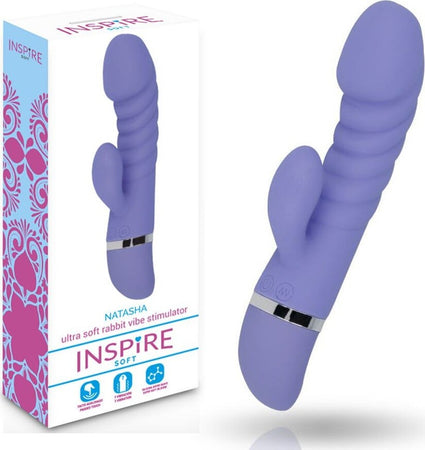 Vibratore Rabbit in Silicone Impermeabile Con Rilievi Inspire Soft Natasha Light Purple Salute e cura della persona/Erotismo e contraccezione/Sex toys/Vibratori/Vibratori Rabbit Kondorama - Martinsicuro, Commerciovirtuoso.it
