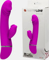 Vibratore-Rabbit-in-Silicone-stimolazione-Punto-G-e-Clitoride-30-funzioni-di-vibrazione-Pretty-Love-David-Rabbit-100%-Silicone