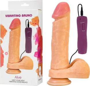 Vibratore Realistico Con Velocità Regolabile Impermeabile Alive! Bruno Fallo Realistico Vibratore In Pvc Color Carne Cm 22 Velocità Regolabile Salute e cura della persona/Erotismo e contraccezione/Sex toys/Vibratori/Vibratori realistici Kondorama - Martinsicuro, Commerciovirtuoso.it
