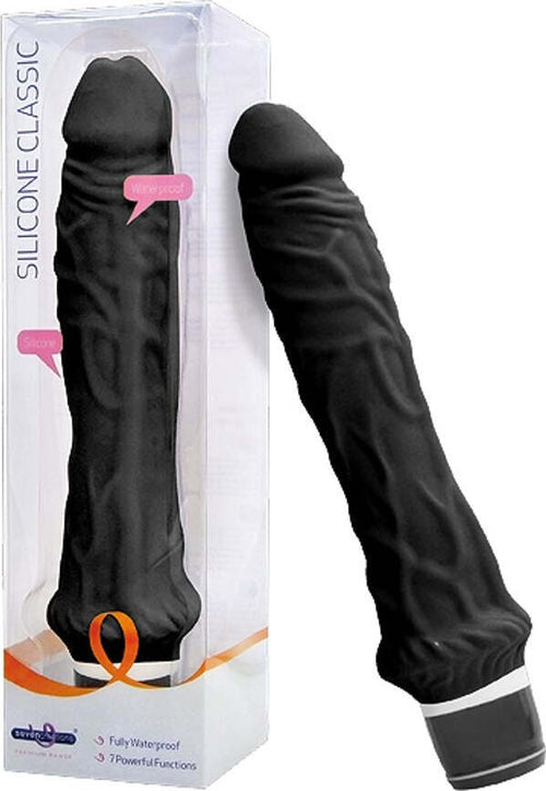 Vibratore Realistico Con Velocità Regolabile Impermeabile Seven Creations Big Black – Fallo Realistico Vibrante In Silicone Nero Cm 23 Salute e cura della persona/Erotismo e contraccezione/Sex toys/Vibratori/Vibratori realistici Kondorama - Martinsicuro, Commerciovirtuoso.it