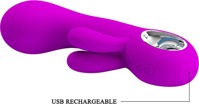 Vibratore Vaginale Rabbit In Silicone Viola Pretty Love Chris Con Doppio Stimolatore Clitoride E Anello Cromato Ricaricabile Usb Salute e cura della persona/Erotismo e contraccezione/Sex toys/Vibratori/Vibratori Rabbit Kondorama - Martinsicuro, Commerciovirtuoso.it