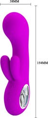 Vibratore Vaginale Rabbit In Silicone Viola Pretty Love Chris Con Doppio Stimolatore Clitoride E Anello Cromato Ricaricabile Usb Salute e cura della persona/Erotismo e contraccezione/Sex toys/Vibratori/Vibratori Rabbit Kondorama - Martinsicuro, Commerciovirtuoso.it
