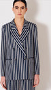 Vicolo-Giacca-Da-Abito-Blazer-Donna-Gessata-Con-Strass-Doppio-Petto-Con-Strass