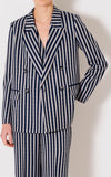 Vicolo-Giacca-Da-Abito-Blazer-Donna-Gessata-Con-Strass-Doppio-Petto-Con-Strass