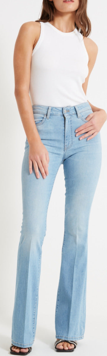 Vicolo-Jeans-Donna-Denim-Chiaro-Gisele-Flonc-Vita-Alta-Slim