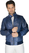Victor---Bomber-Uomo-Blu-in-vera-pelle