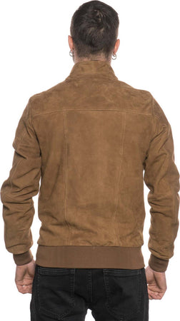 Victor---Bomber-Uomo-Miele-in-vera-pelle-di-camoscio
