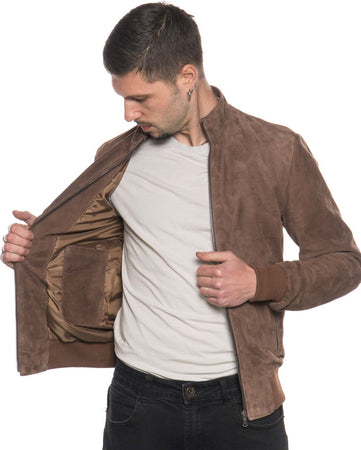 Victor---Bomber-Uomo-Testa-di-Moro-in-vera-pelle-di-scamosciata