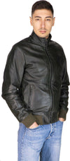 Victor---Bomber-Uomo-Verde-in-vera-pelle