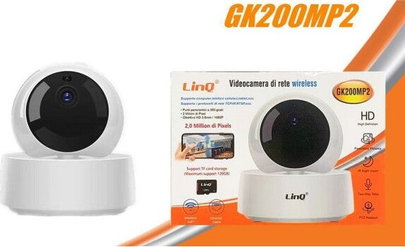 Videocamera-Telecamera-Di-Rete-Wireless-Wifi-Ip-1080p-Hd-360°-Infrarossi-Gk200mp2