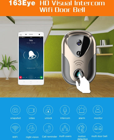 VIDEOCITOFONO CAMPANELLO WIRELESS WIFI SMARTPHONE ANDROID IOS VIDEO CITOFONO 163 Fai da te/Materiale elettrico/Citofoni Trade Shop italia - Napoli, Commerciovirtuoso.it