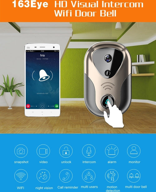 VIDEOCITOFONO CAMPANELLO WIRELESS WIFI SMARTPHONE ANDROID IOS VIDEO CITOFONO 163 Fai da te/Materiale elettrico/Citofoni Trade Shop italia - Napoli, Commerciovirtuoso.it