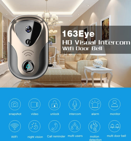 VIDEOCITOFONO CAMPANELLO WIRELESS WIFI SMARTPHONE ANDROID IOS VIDEO CITOFONO 163 Fai da te/Materiale elettrico/Citofoni Trade Shop italia - Napoli, Commerciovirtuoso.it