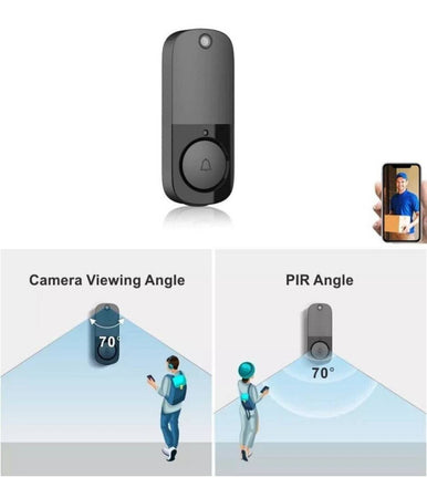 Videocitofono Ip Senza Fili Wifi Campanello Smart Sensore Di Movimento Ip10a