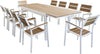 VIDUUS---set-tavolo-200/300x95-struttura-in-alluminio-compreso-di-10-sedute-Bianco-Milani-Home
