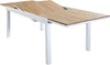 VIDUUS---set-tavolo-200/300x95-struttura-in-alluminio-compreso-di-10-sedute-Bianco-Milani-Home