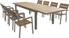 VIDUUS---set-tavolo-in-alluminio-cm-200/300x95x75-h-con-8-sedute-Taupe-Milani-Home