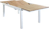 VIDUUS---tavolo-da-giardino-allungabile-in-alluminio-e-polywood-200/300x95-Bianco-Milani-Home