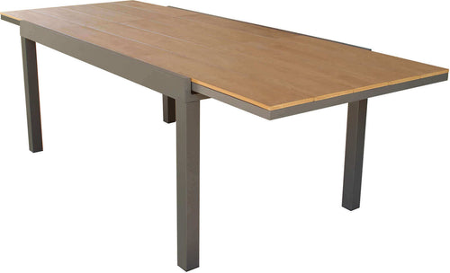 VIDUUS---tavolo-da-giardino-in-alluminio-160/240x95-Taupe-Milani-Home