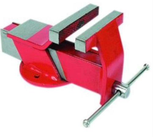 VIGOR---MORSA-BLINKY-DA-BANCO-PARALLELA-IN-ACCIAIO-CON-BASE-FISSA---125MM---VERNICIATA-ROSSA