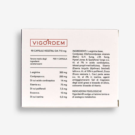 Vigordem 90 Capsule – Integratore Naturale per Disfunzione Erettile e Bassa Libido Maschile
