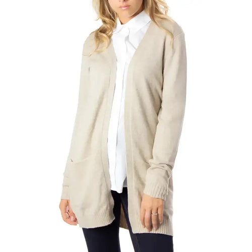 Vila Clothes Cardigan Donna - beige / XS - Abbigliamento Cardigan