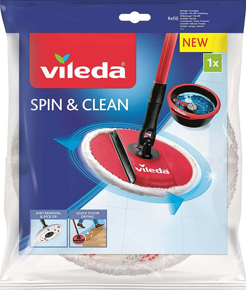 Vileda Spin & Clean Ricambio SpinMop Lavapavimenti Casa e cucina/Detergenti e prodotti per la pulizia/Pulizia pavimenti/Prodotti lavapavimenti/Mop bagnato e asciutto Scontolo.net - Potenza, Commerciovirtuoso.it