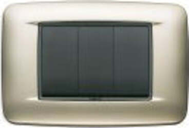 VIMAR---1-PLACCA-EIKON-ROUND-3-MODULI-IN-METALLO-COLORE-NICHEL-SATINATO-20683.22