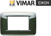 VIMAR---1-PLACCA-EIKON-ROUND-3-MODULI-IN-METALLO-COLORE-VERDE-OXFORD-METAL-20683.05