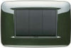 VIMAR---1-PLACCA-EIKON-ROUND-3-MODULI-IN-METALLO-COLORE-VERDE-OXFORD-METAL-20683.05