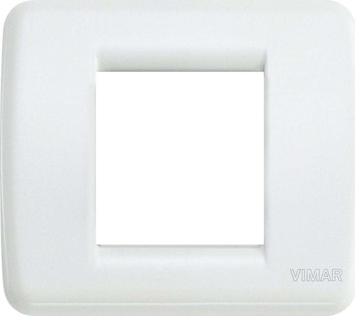 VIMAR---1-PLACCA-IDEA-RONDO'-1-2-MODULI-IN-METALLO-BIANCO-17093.01