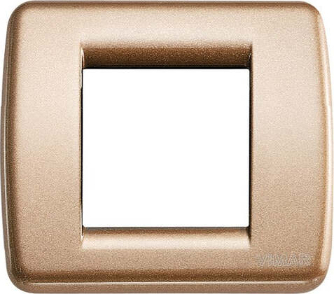 VIMAR---1-PLACCA-IDEA-RONDO'-1-2-MODULI-IN-METALLO-COLORE-BRONZO-METALLIZZATO-17093.22