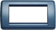 VIMAR---1-PLACCA-IDEA-RONDO'-4-MODULI-IN-METALLO-COLORE-BLU-COBALTO-ART-16754.12
