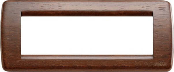 VIMAR---1-PLACCA-IDEA-RONDO'-6-MODULI-IN-LEGNO-MASSELLO-NATURALE-NOCE-16756.55