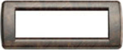 VIMAR---1-PLACCA-IDEA-RONDO'-6-MODULI-IN-METALLO-COLORE-RADICA-NOCE-16756.41