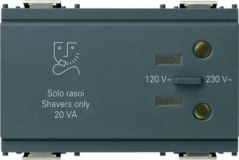 Vimar---1-Presa-per-rasoio-230V-Serie-Idea-colore-grigio-16290