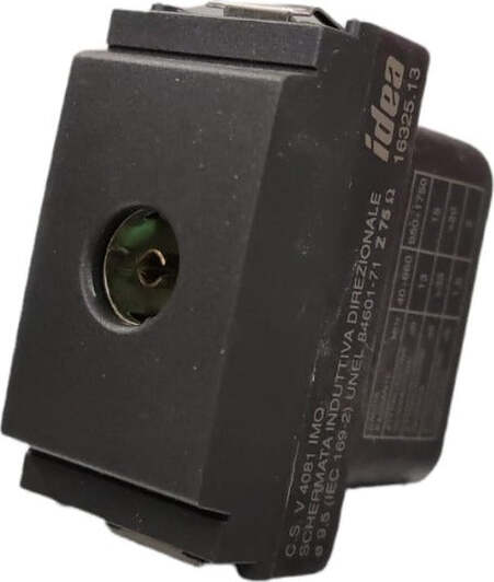 VIMAR---1-PRESA-TV-COASSIALE-PASSANTE-SCHERMATA-13DB-SERIE-IDEA-COLORE-GRIGIO-16325.13