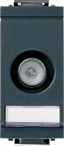 VIMAR---IDEA-MODULO-STRETTO-PRESA-COASSIALE-PASSANTE-TV-RD-SAT-PASSANTE-10DB-MASCHIO***