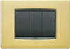 Vimar---Placca-Classic-3-moduli-in-metallo-Serie-Eikon-colore-Oro-Satinato-20653.21