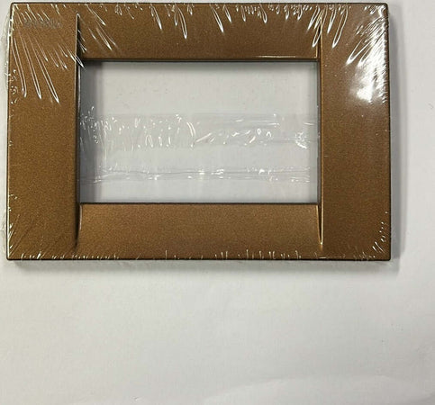 VIMAR---PLACCA-IDEA-CLASSICA-3-MODULI-IN-METALLO-BRONZATO***