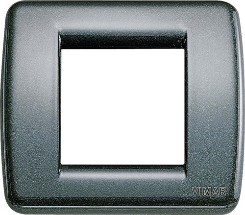VIMAR---PLACCA-IDEA-RONDO'-1-2-MODULI-IN-METALLO-ANTRACITE-17093.23