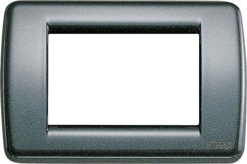 VIMAR---PLACCA-IDEA-RONDO'-3-MODULI-IN-METALLO-ANTRACITE-16753.23