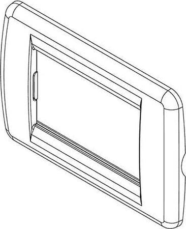 VIMAR---PLACCA-IDEA-RONDO'-3-MODULI-METALLO-BIANCO-16753.01