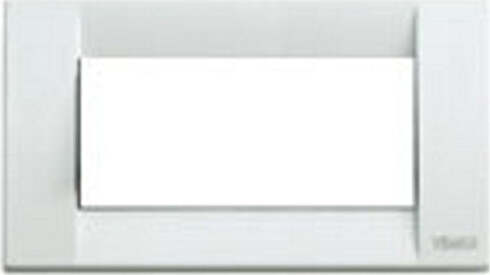 VIMAR---PLACCA-IDEA-RONDO'-4-MODULI-METALLO-BIANCO-ART.-16734.01