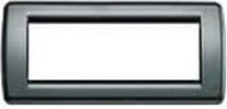 VIMAR---PLACCA-IDEA-RONDO-6-MODULI-IN-METALLO-COLORE-ANTRACITE-16756.23