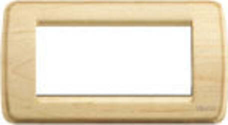 Vimar---Placca-Rondò-4-moduli-in-legno-naturale-Acero-16754.51