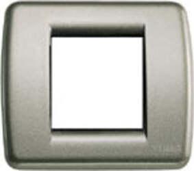 VIMAR-PLACCA-RONDO-1/2M-MET.-TITANIO