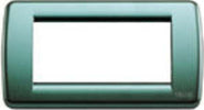 VIMAR-PLACCO-RONDO-IDEA-4M-METAL-PETROLIO