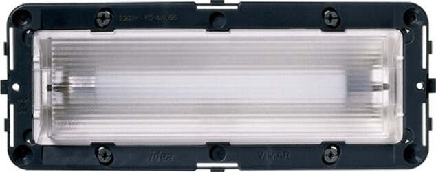 VIMAR-SERIE-IDEA-APPARECCHIO-DI-ILLUMINAZIONE-6-MODULI-230V-50-60-HZ-COMPLETO-DI-LAMPADA-FLUORESCENTE-FD-4W-G5-GRIGIO